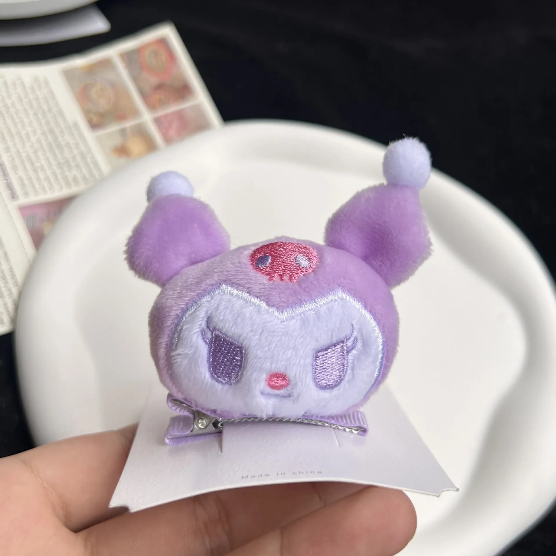 Cute Anime Plush Hairpin