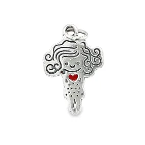 D1254 Red Girl Pendant