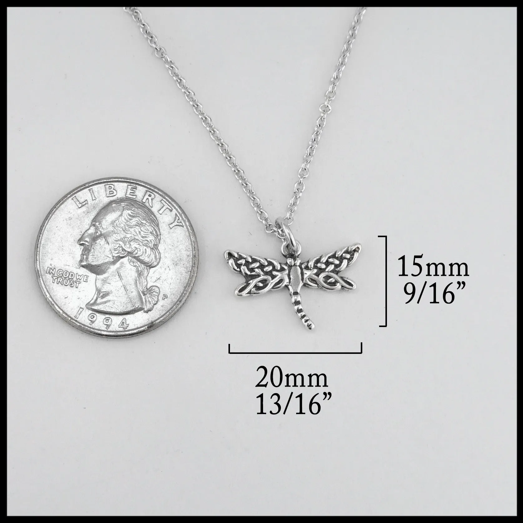 Dainty Dragonfly Pendant