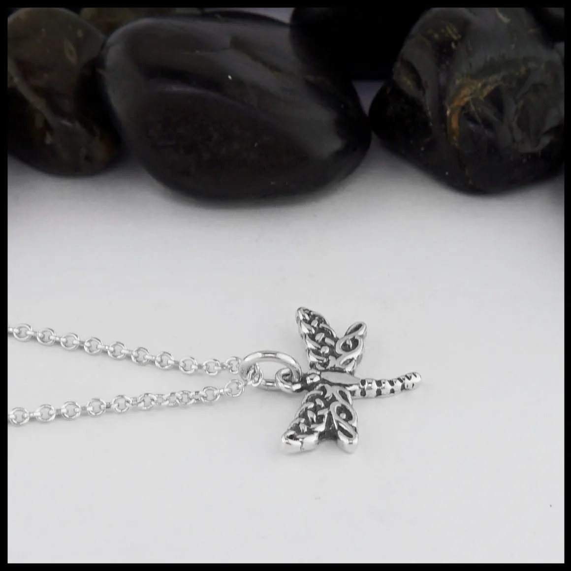 Dainty Dragonfly Pendant