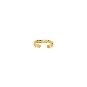 Diamond Cut Toe Ring (14K)