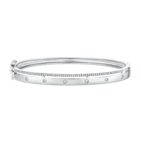 Diamond Double Bangle Bracelet