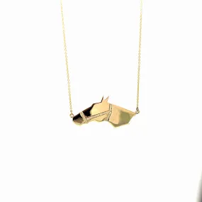 Diamond Horse Head Pendant