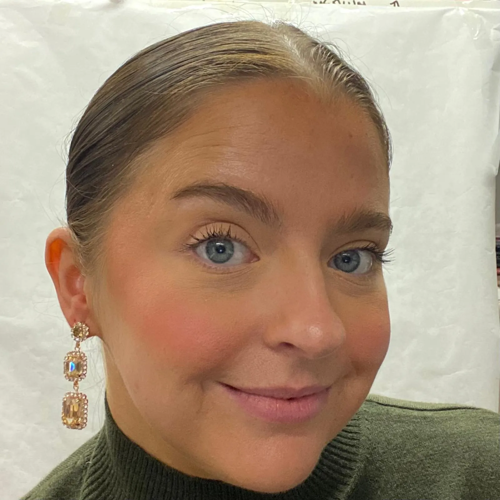 Diana Earrings - Amber