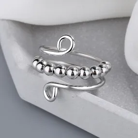 Double Loop Adjustable Anxiety Ring