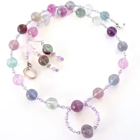 Dream: Rainbow Gemstone Necklace Set