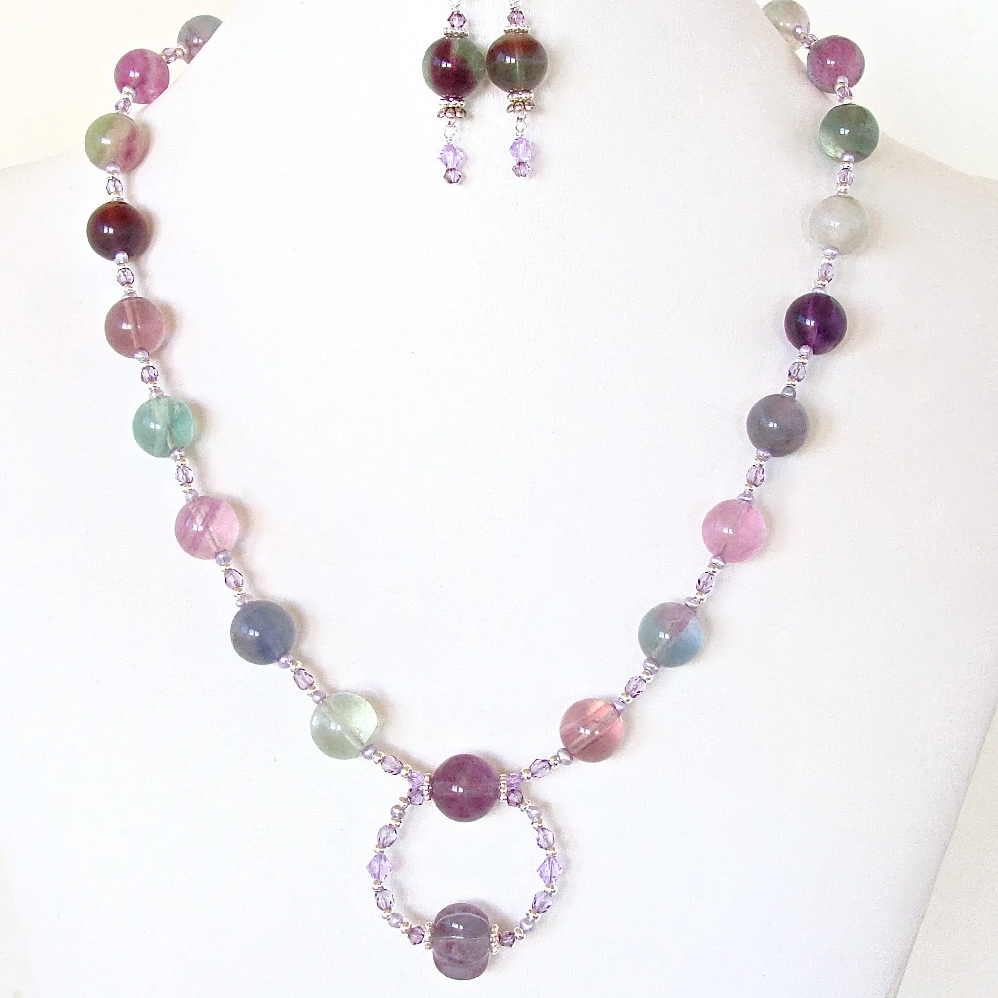 Dream: Rainbow Gemstone Necklace Set