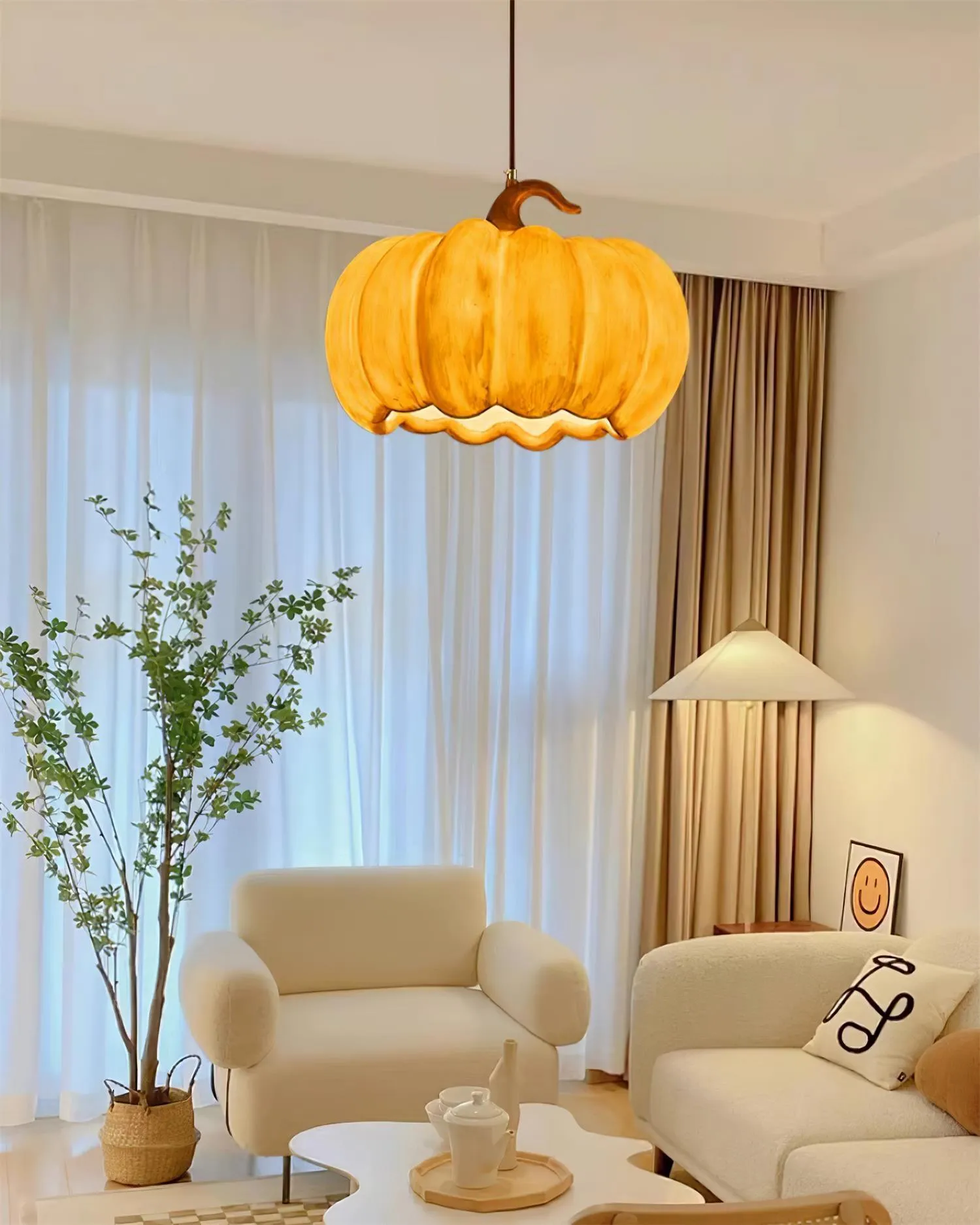 Duzy Pumpkin Pendant Lamp
