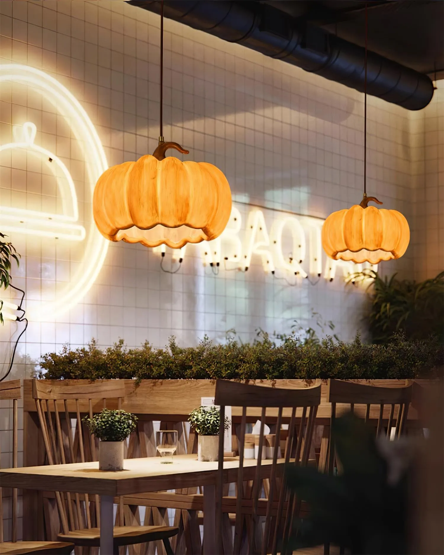 Duzy Pumpkin Pendant Lamp