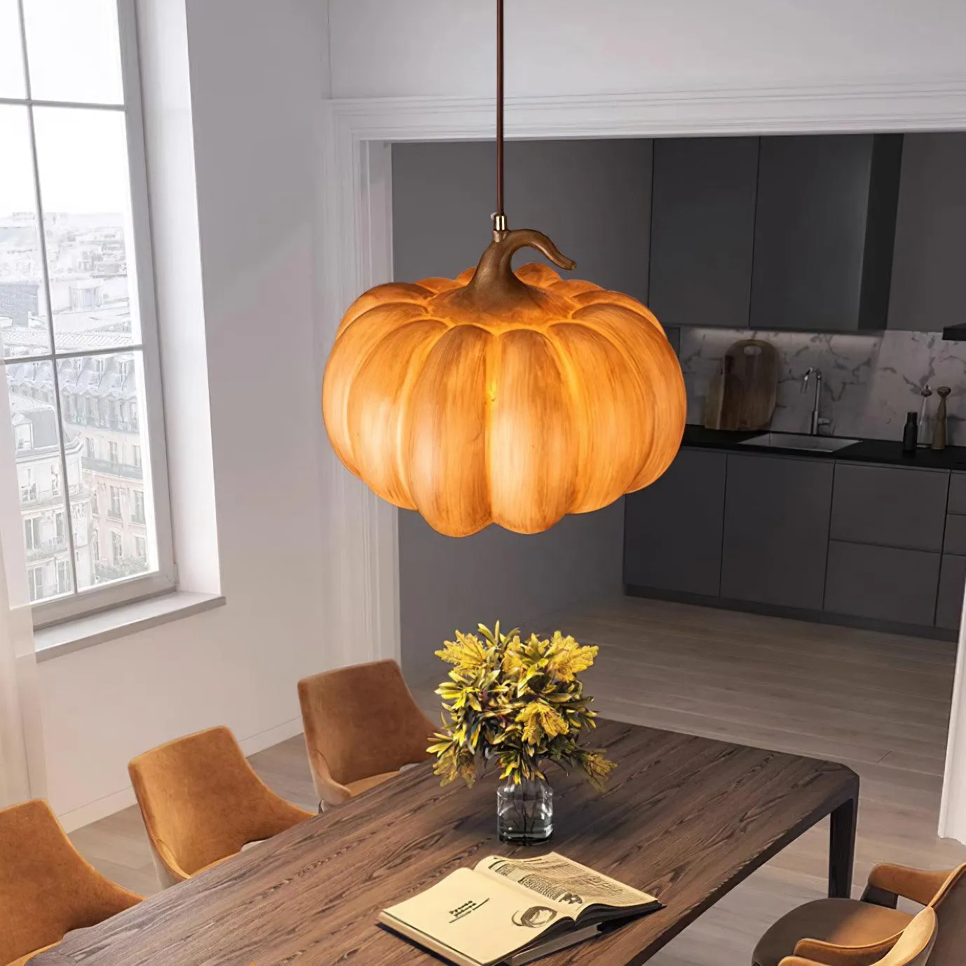 Duzy Pumpkin Pendant Lamp
