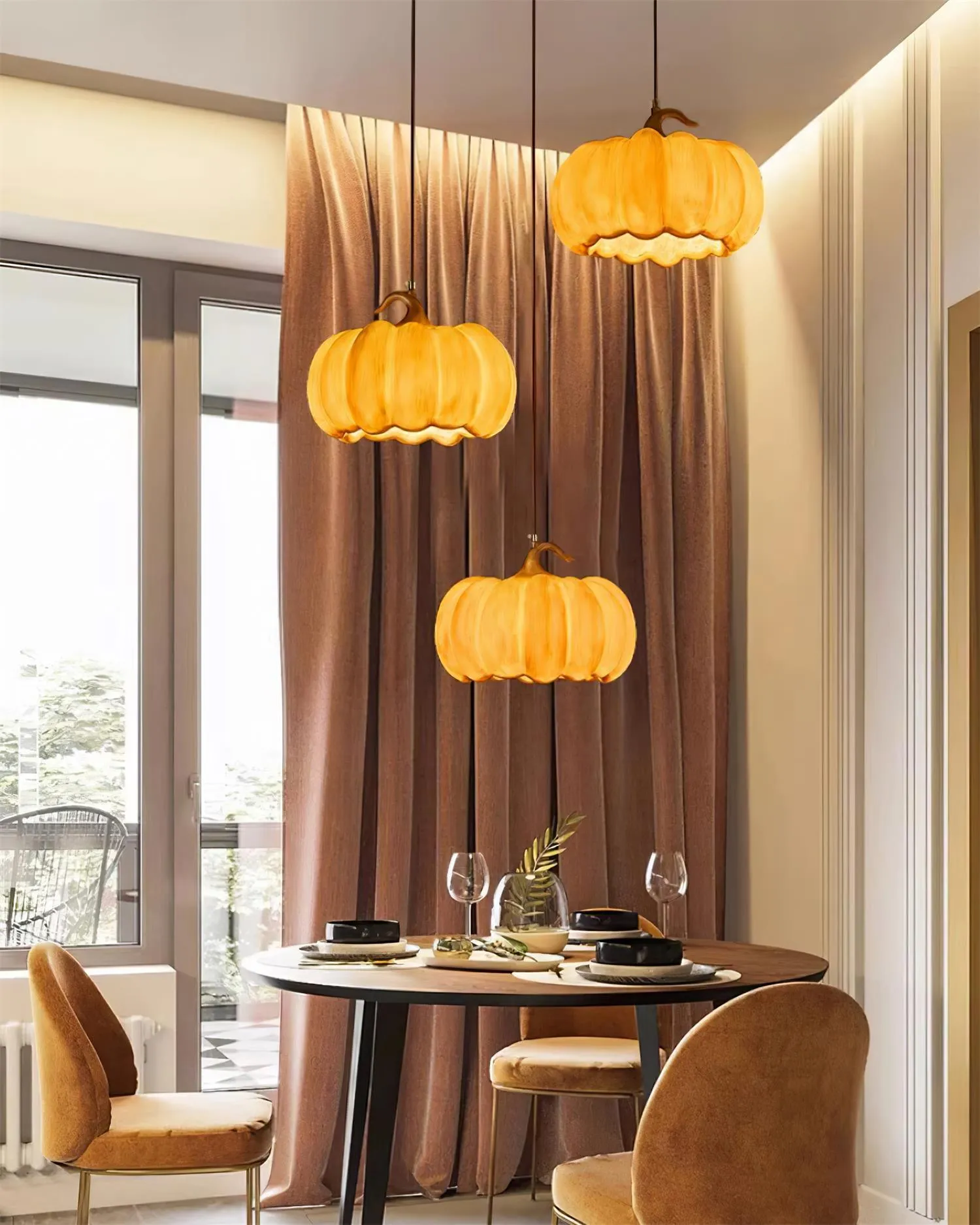 Duzy Pumpkin Pendant Lamp