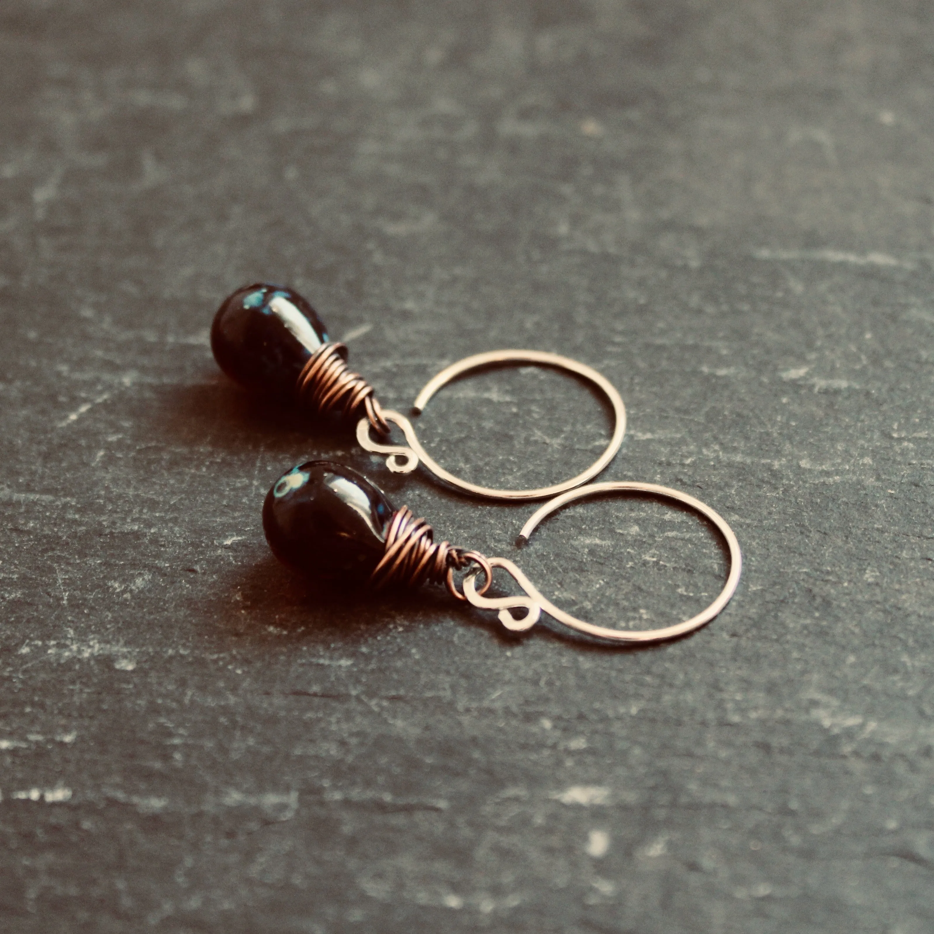 Elixir Drops Earrings in Dark Ambrosia