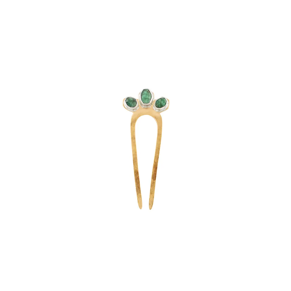 Emerald Empire Hair Pin - Small | Available to ship January 14, 2025