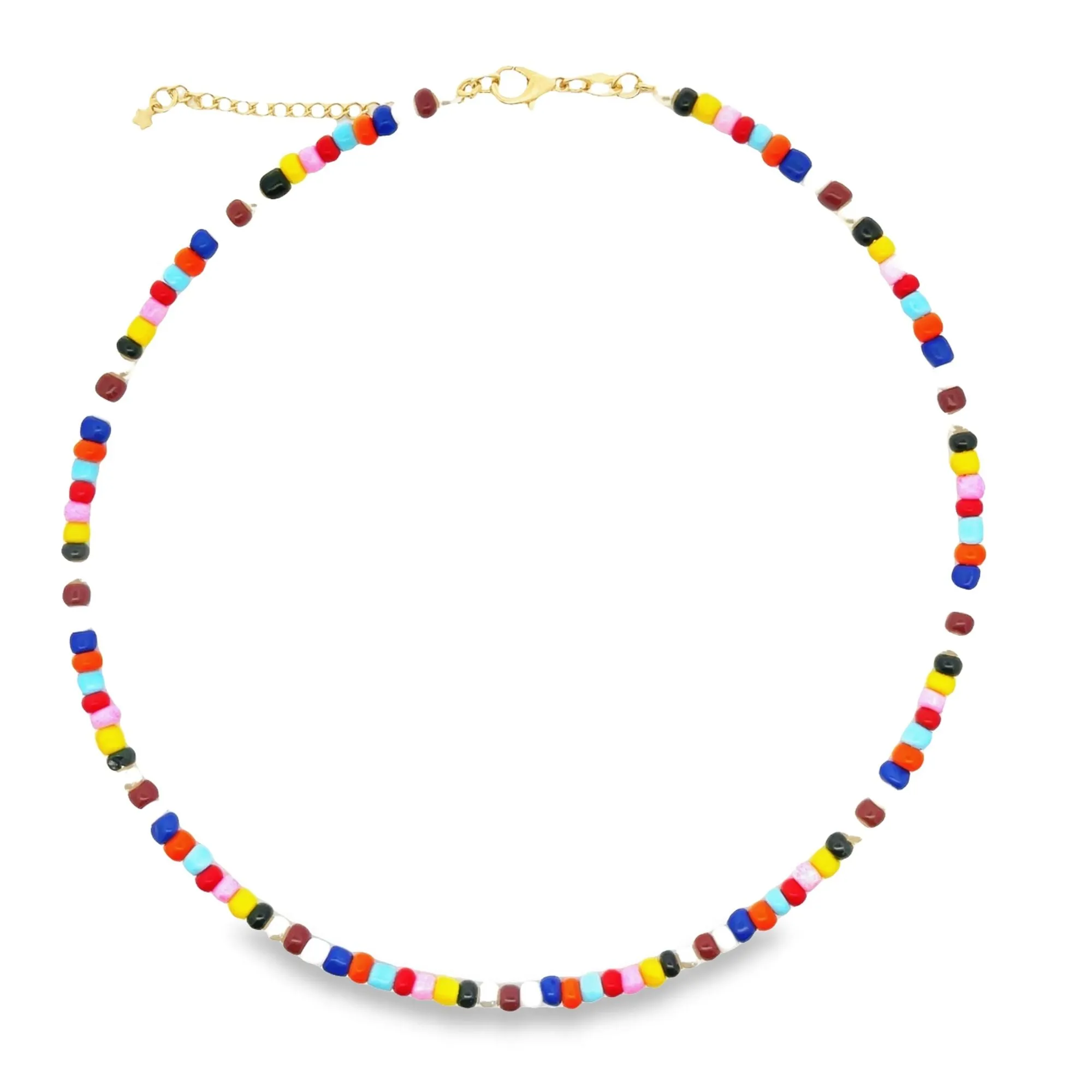 Enamel Colorful Beads Choker (H205/B96A)