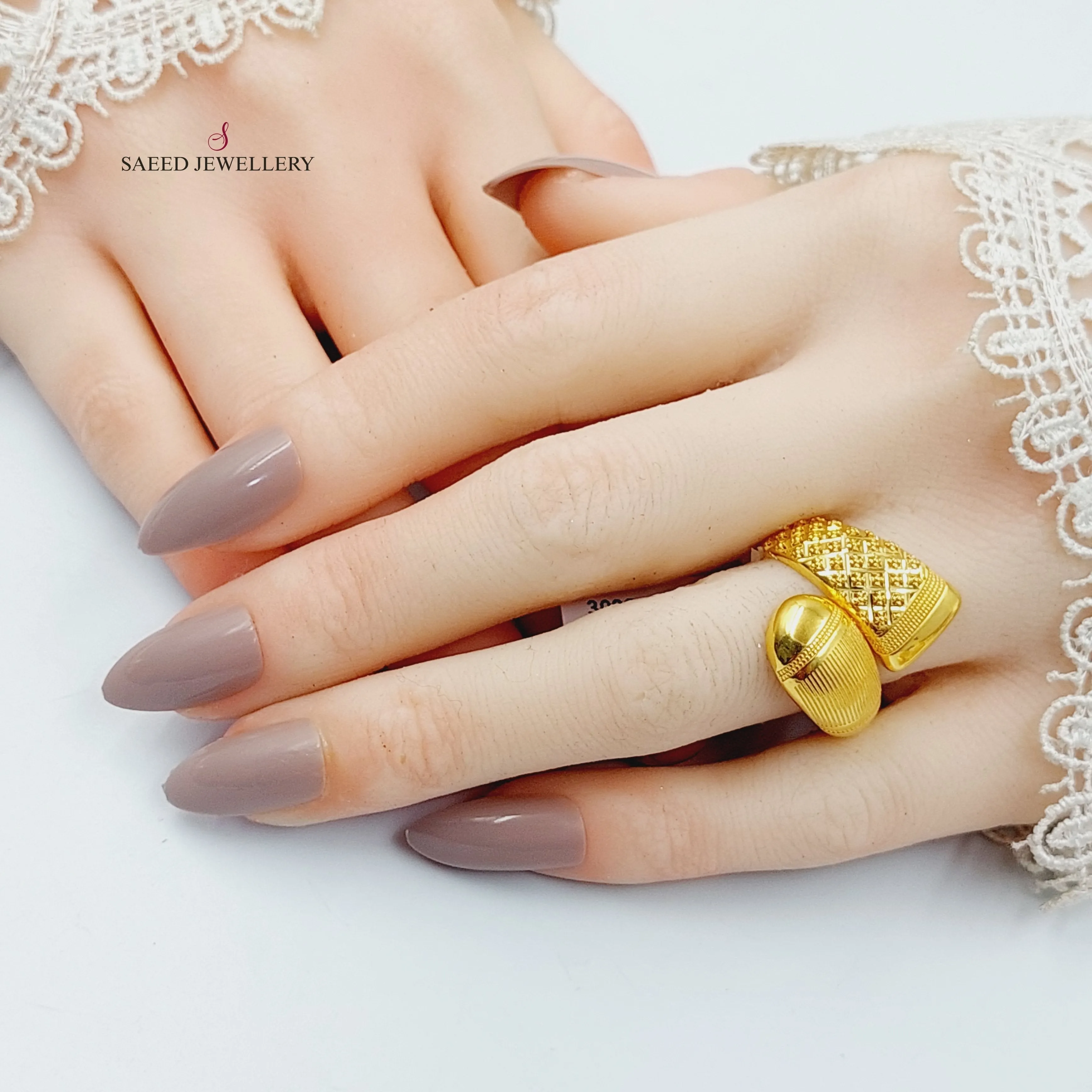 Engraved Twisted Ring