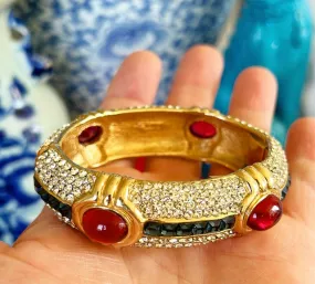 Fabulous signed CINER vintage 80s high-quality top-of-the-line bracelet bangle