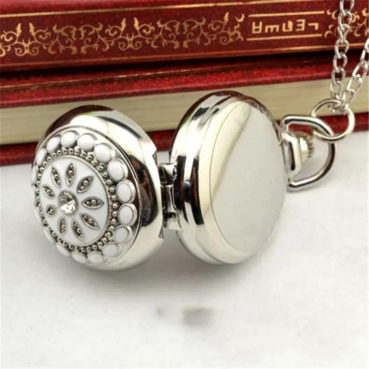 Fashion silver hanging chain watch
