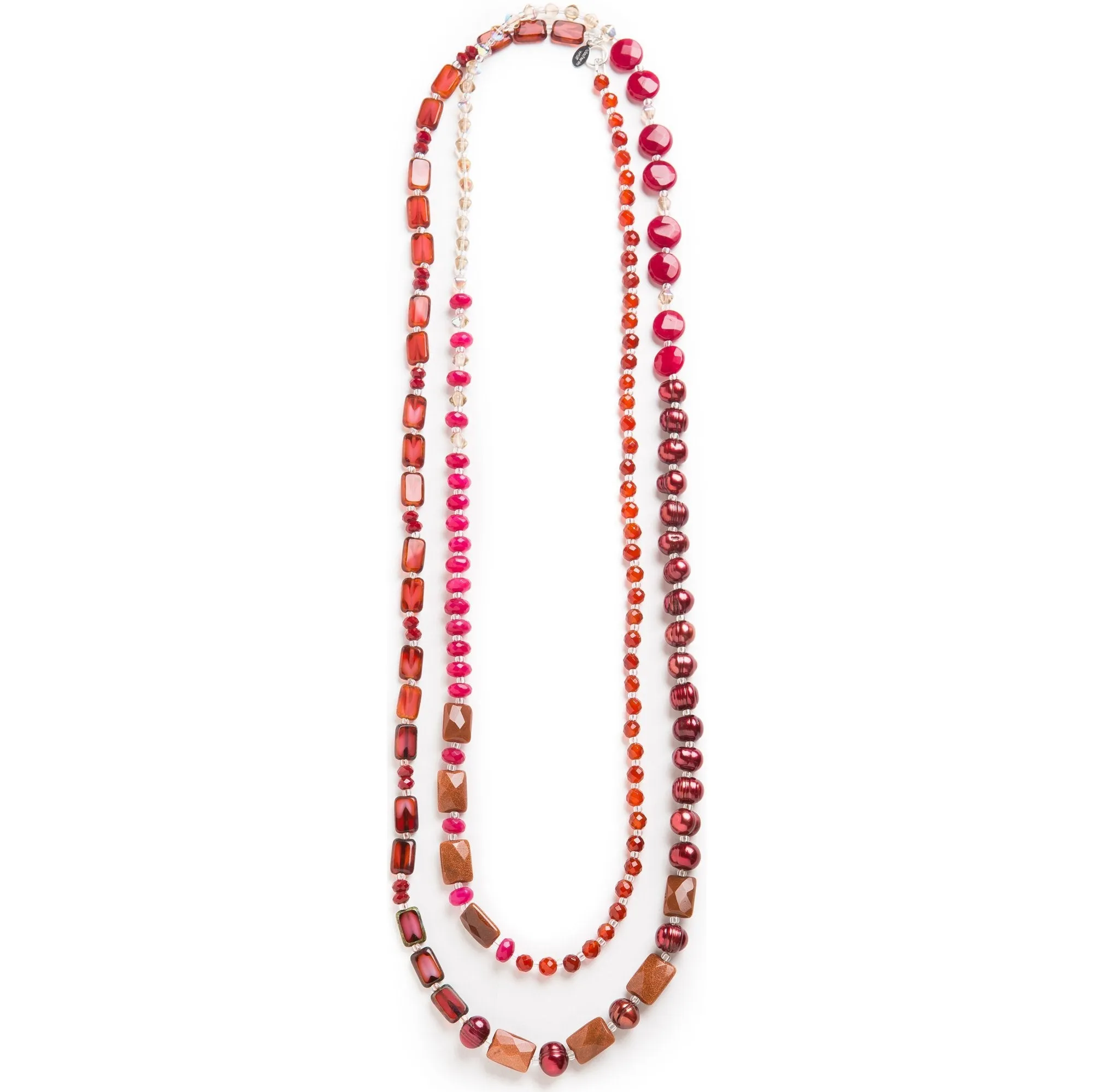 Fuchsia Medley Necklace, 60"