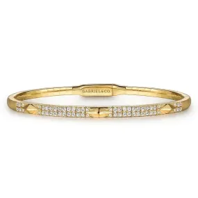Gabriel & Co. Pyramid Rhombus Station Bangle