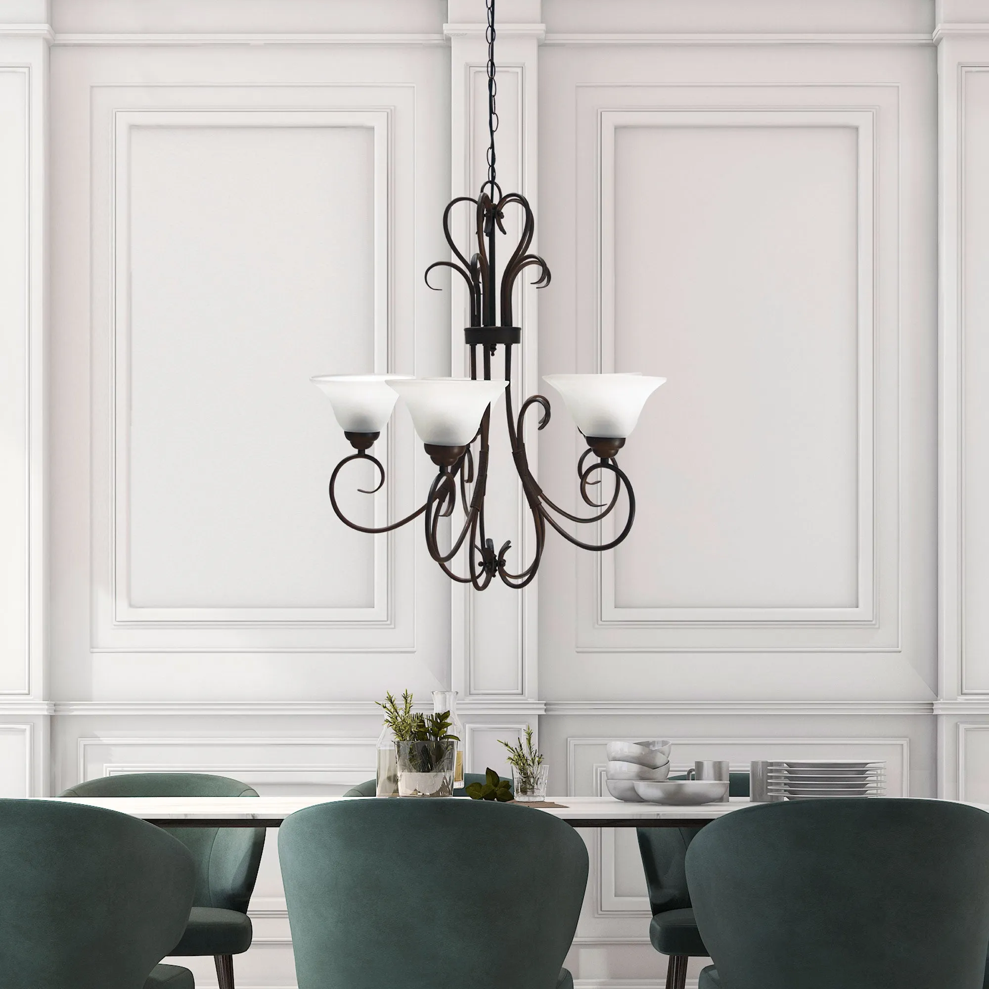 Gaston 5LT Bronze Traditional Frost pendant