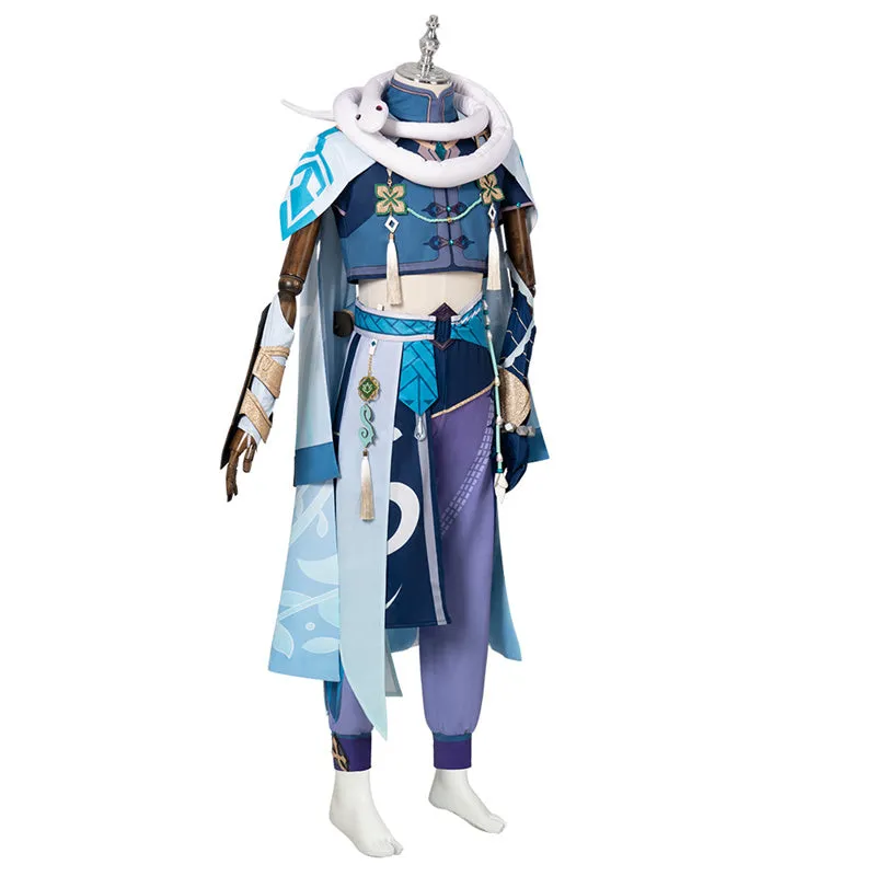 Genshin Impact Baizhu Cosplay Costume Game Genshin Man Uniform Halloween Party Suit