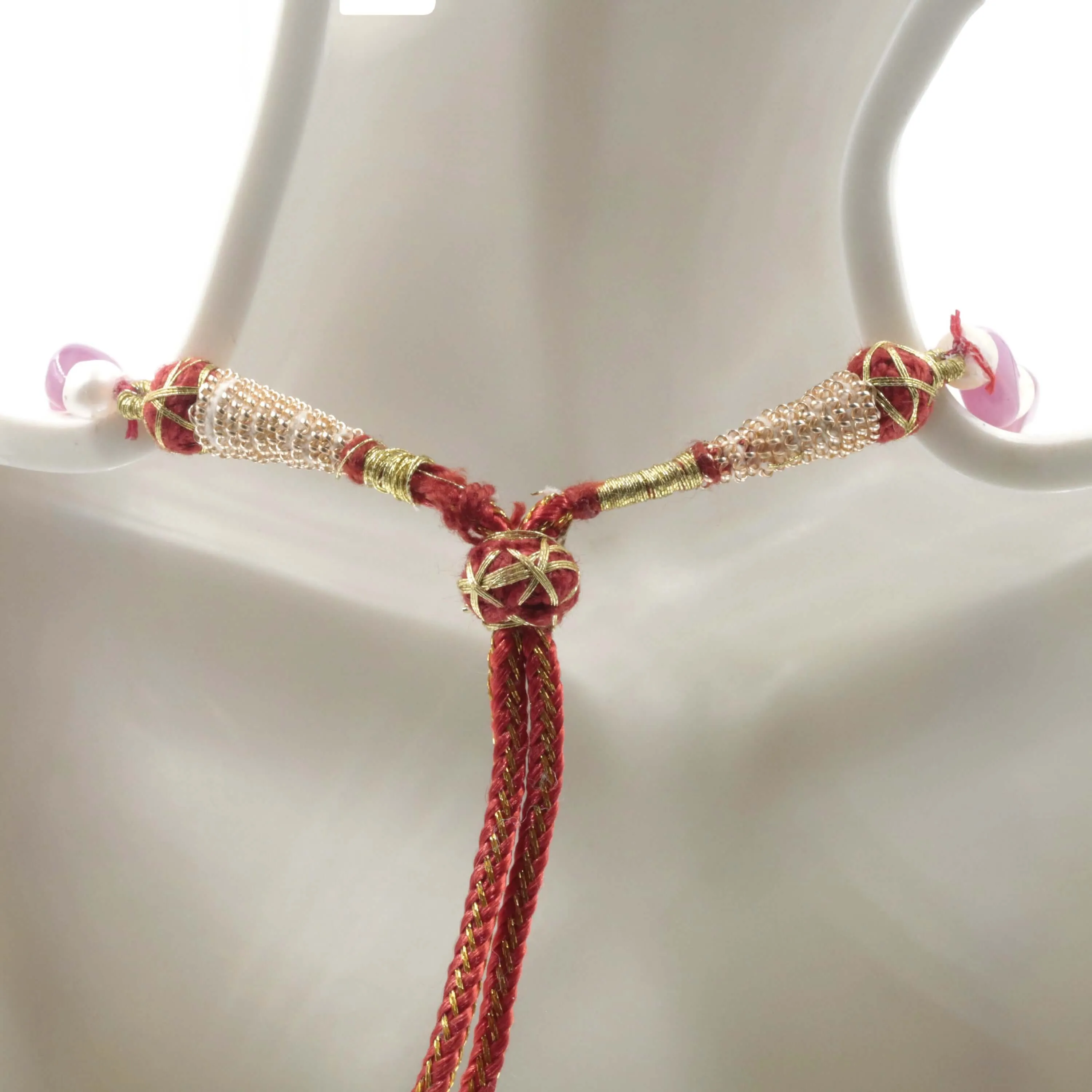 Genuine Red Ruby and Cultured Pearl Beaded Necklace Ruby Beads July Birthstone Pearl Beaded Necklace SKU 6142670