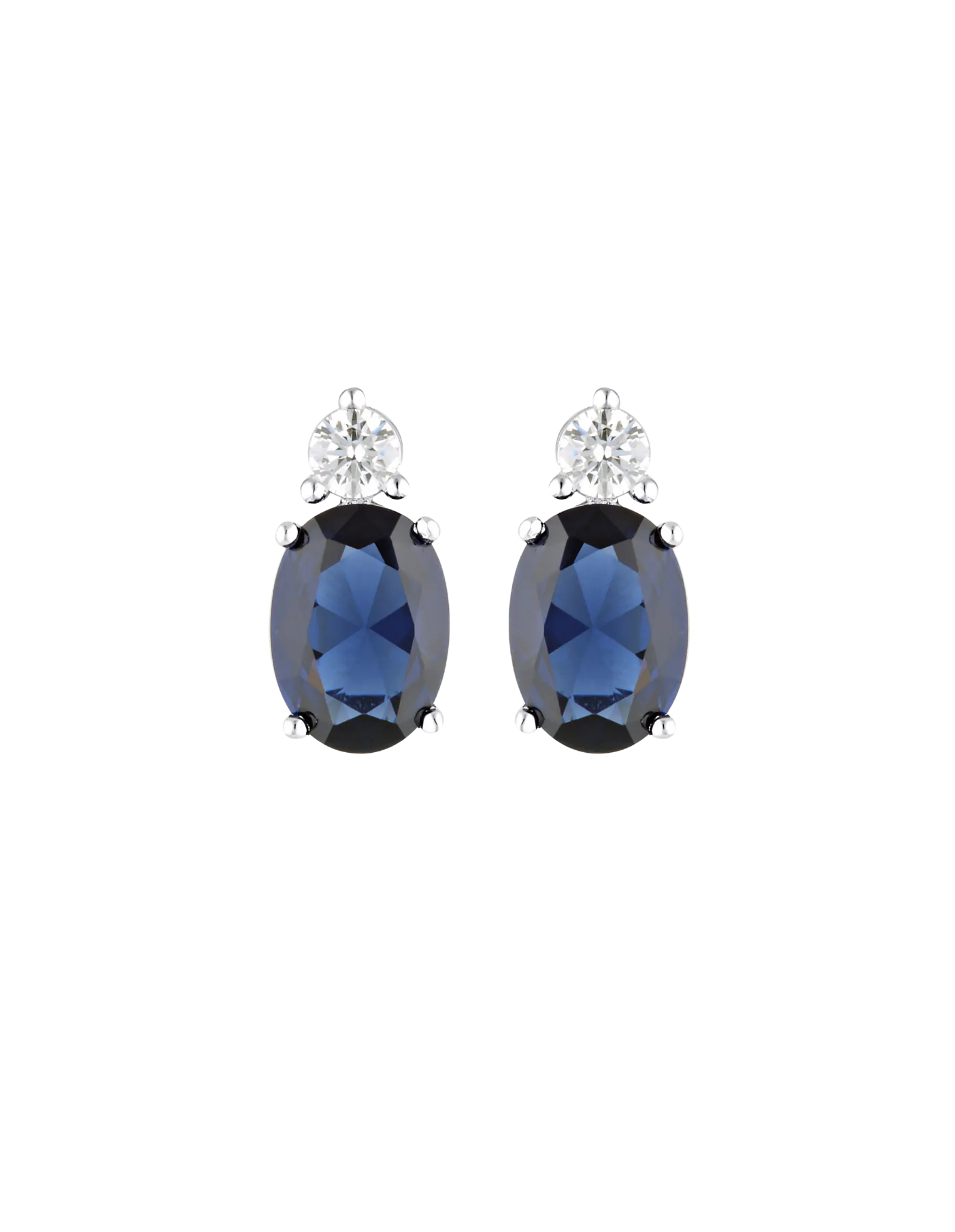 Georgini Aurora Australis Earrings - Silver/Sapphire