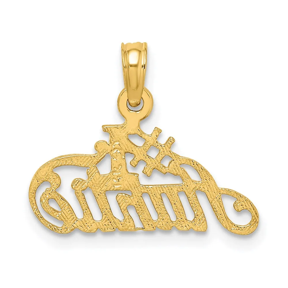 Gold #1 AUNTIE Charm Necklace - Model C3007