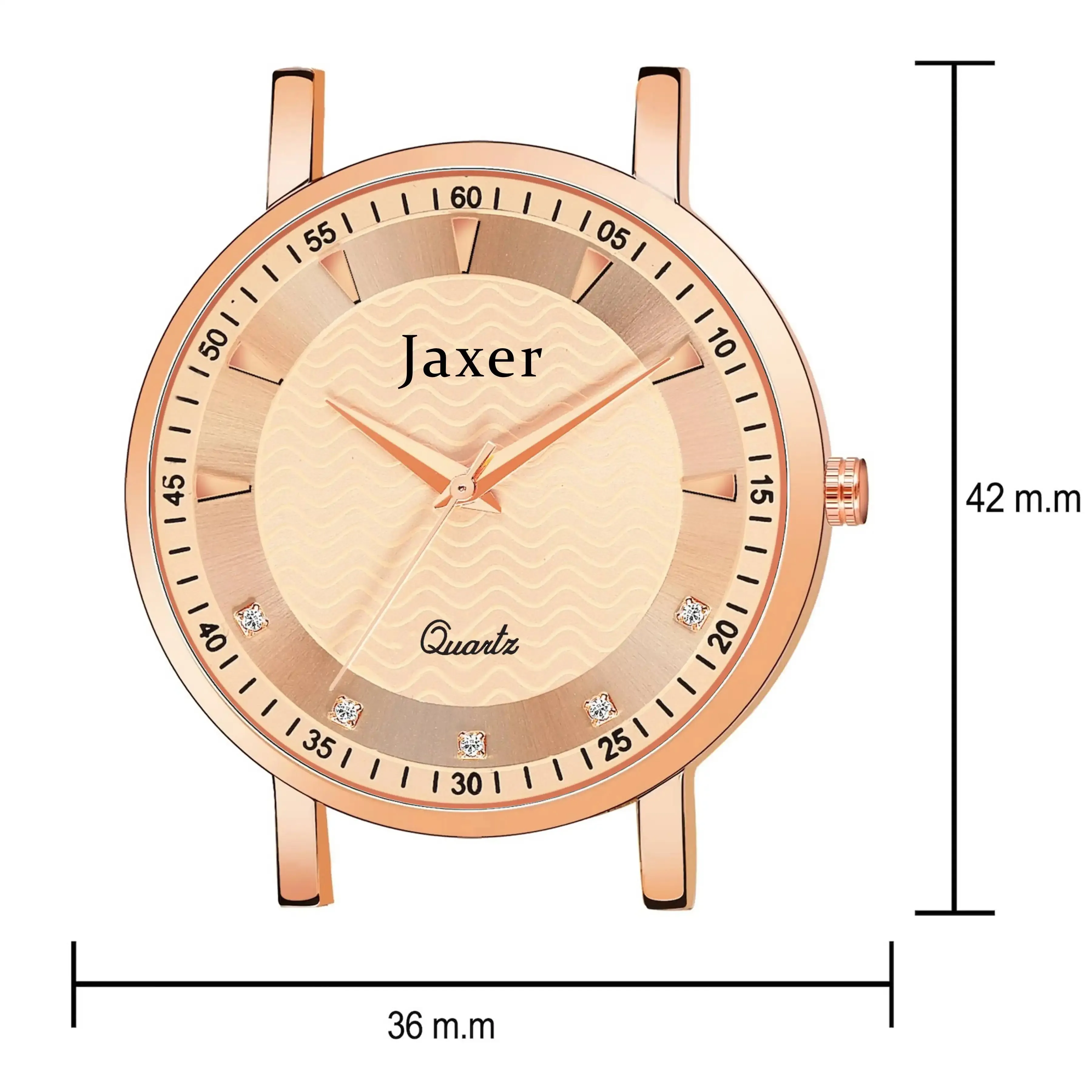 Golden Mesh Chain Analog Wrist Watch For Women - JXRW2576