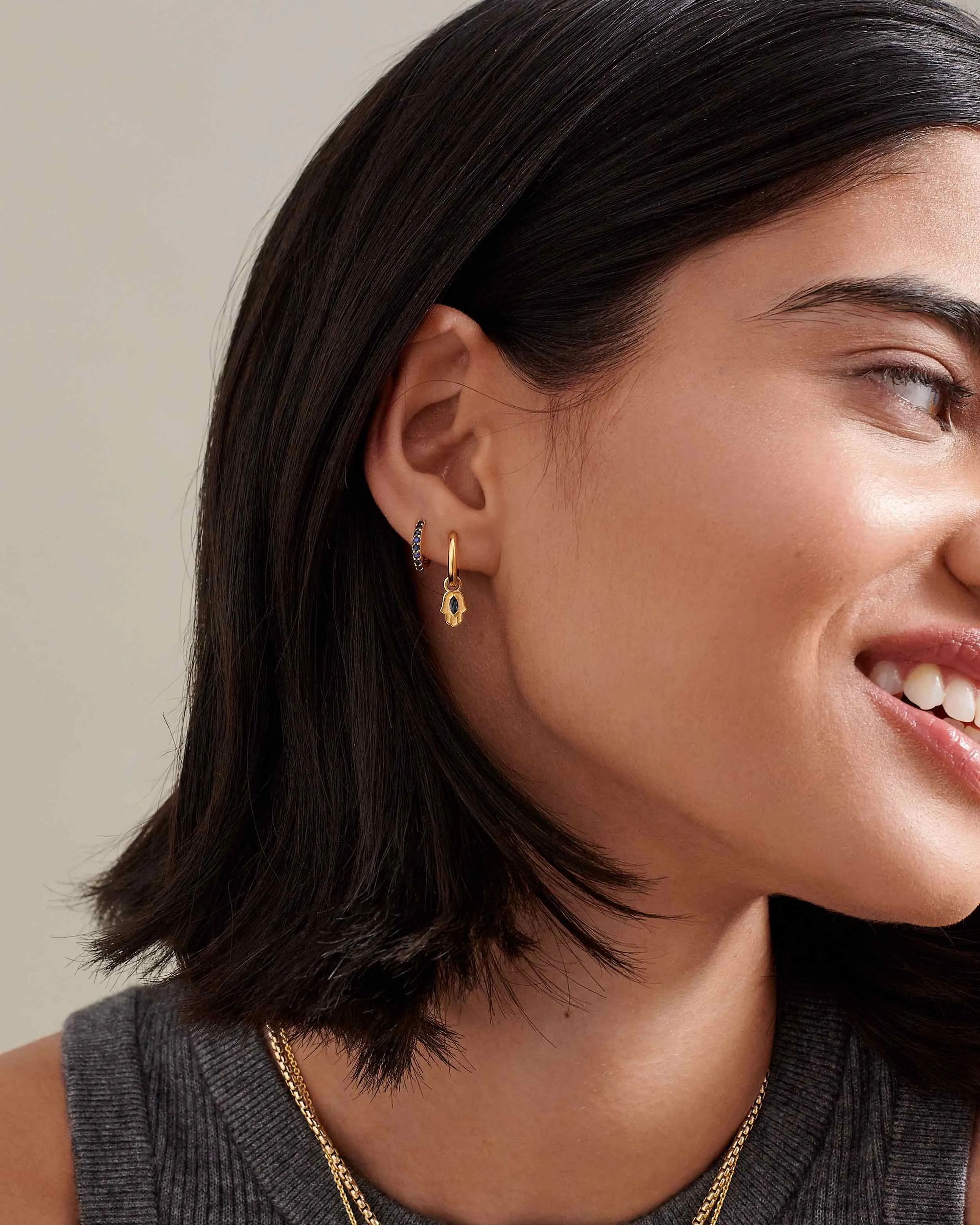 Hamsa Earrings