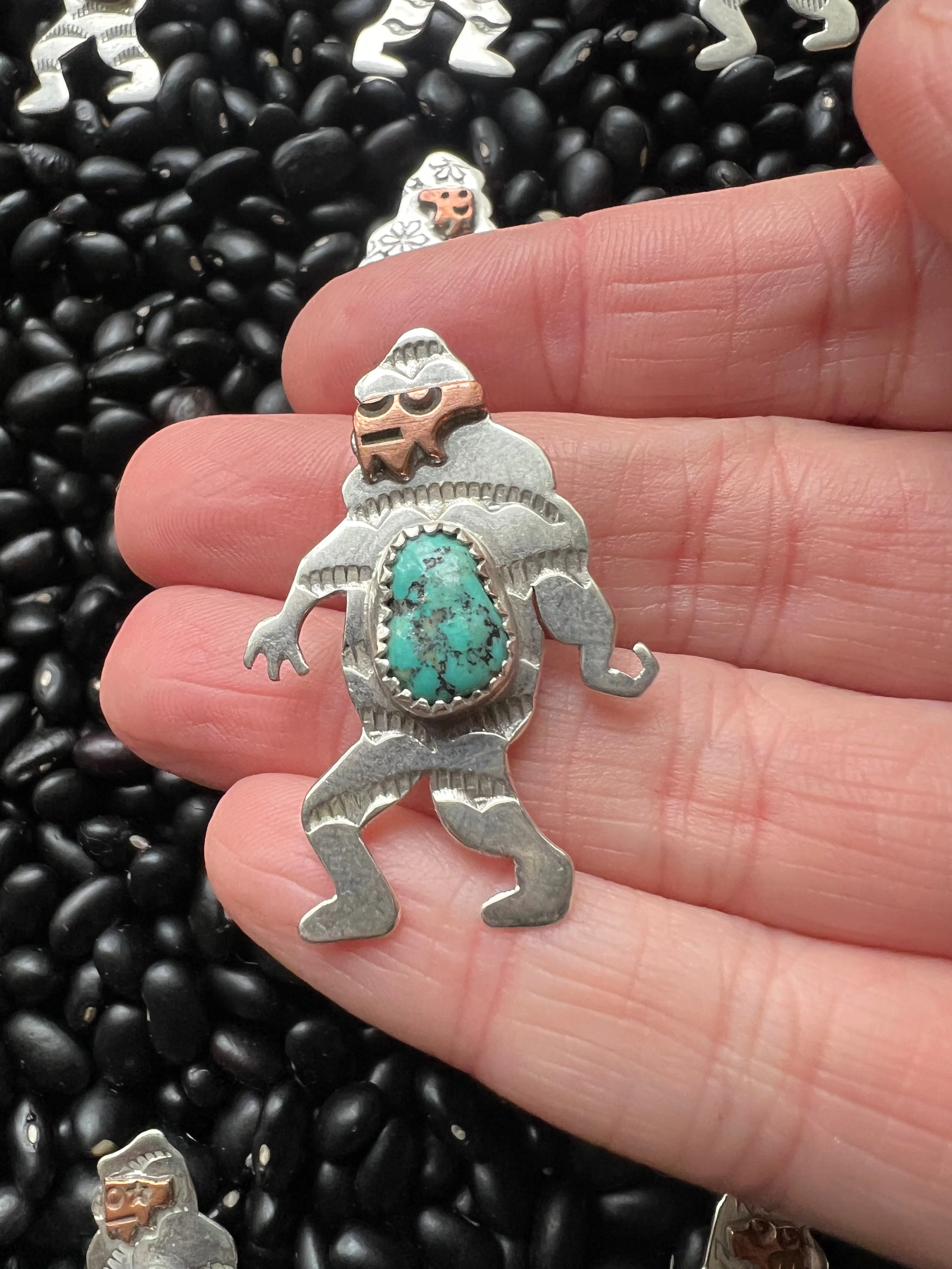 Hand Stamped Big Foot Pendant or Hat Pin