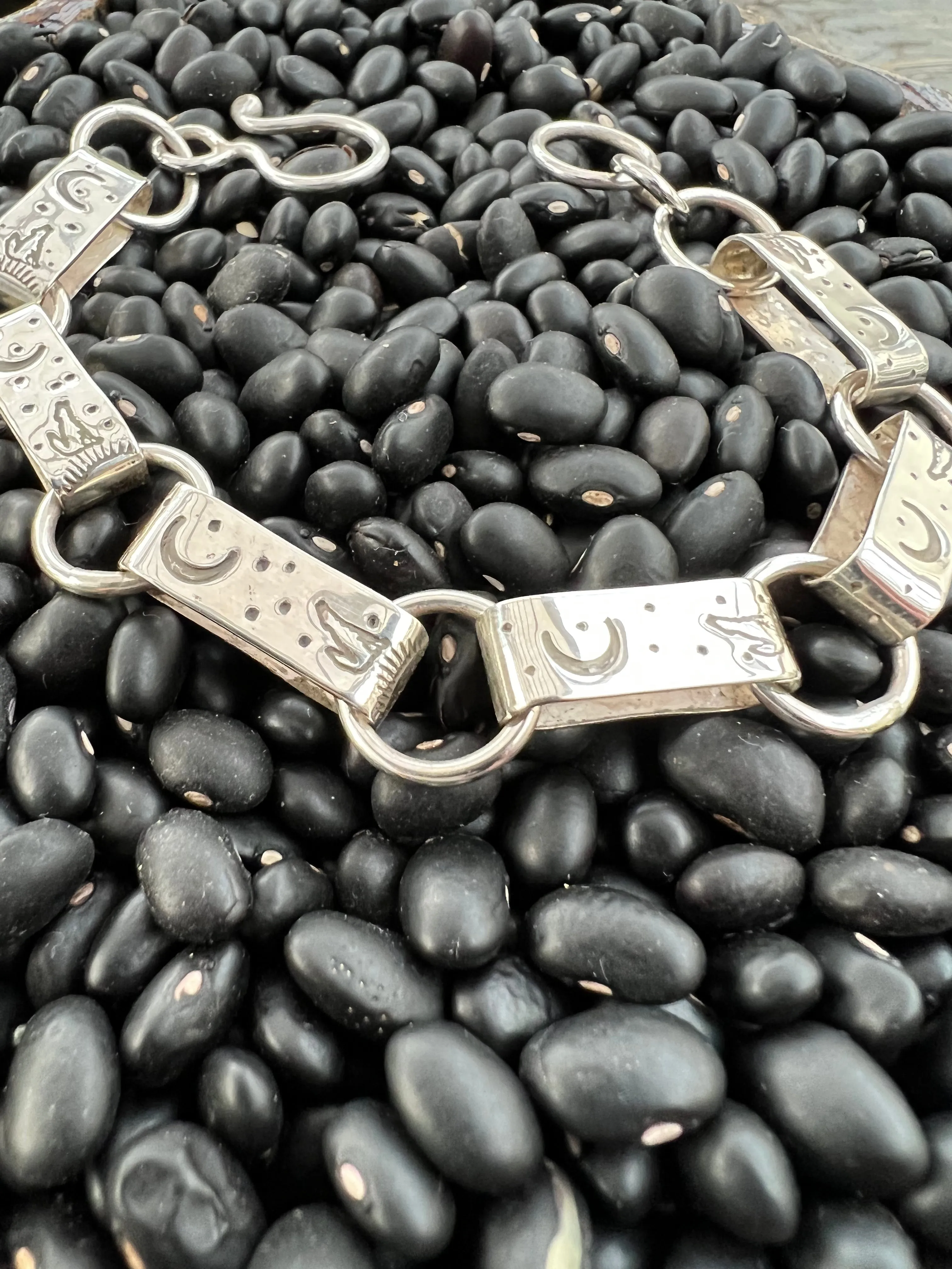 Hand Stamped Link Bracelet