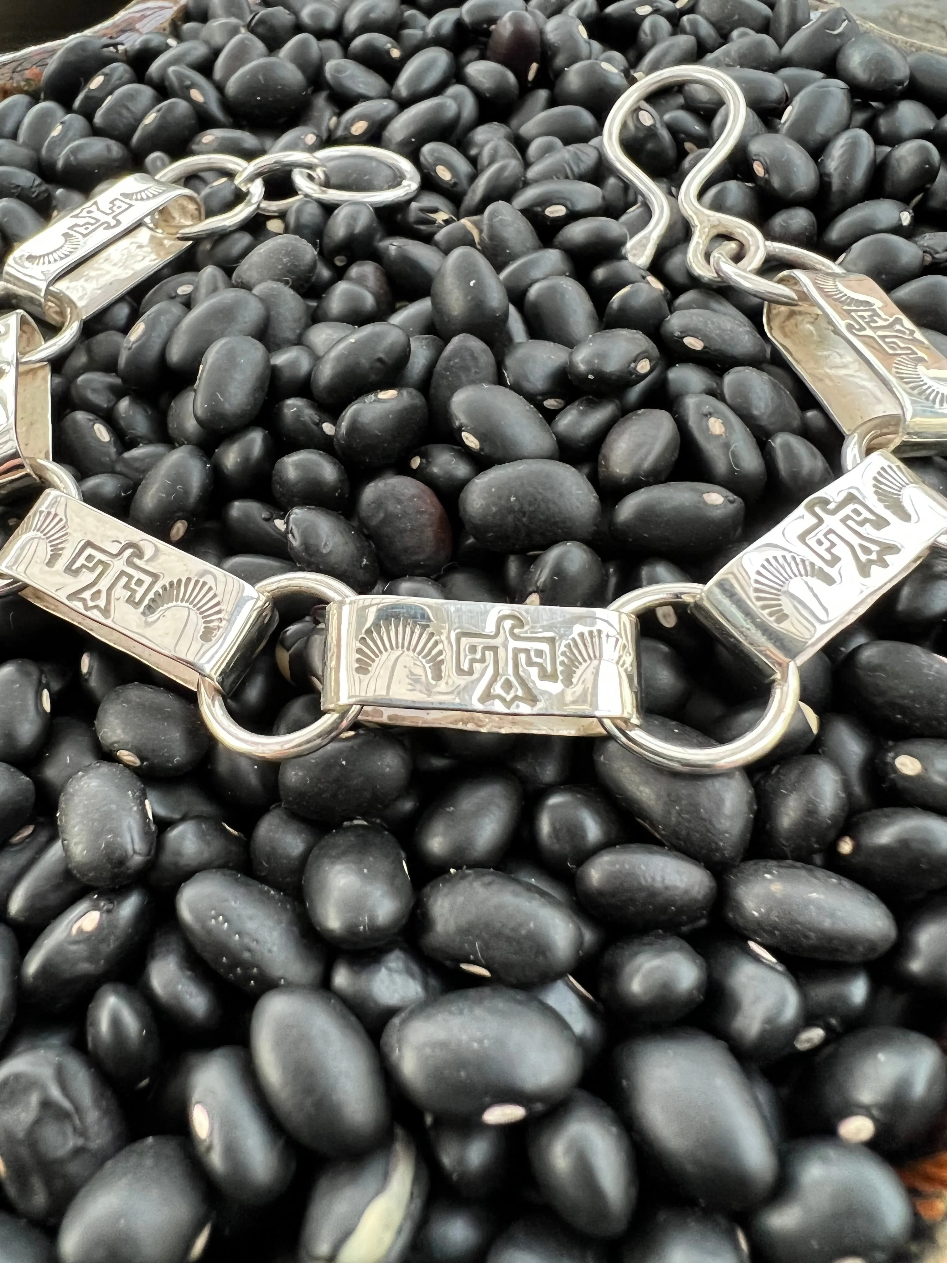 Hand Stamped Link Bracelet