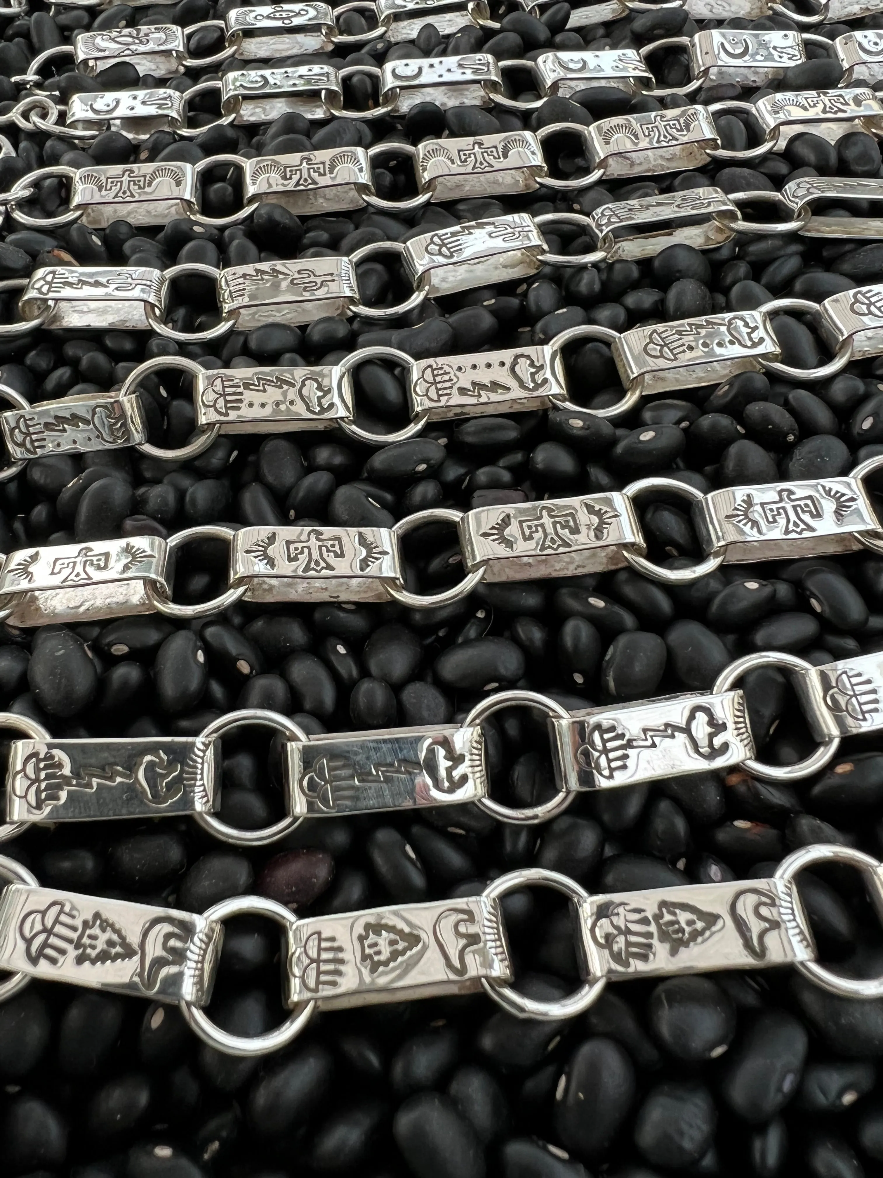 Hand Stamped Link Bracelet