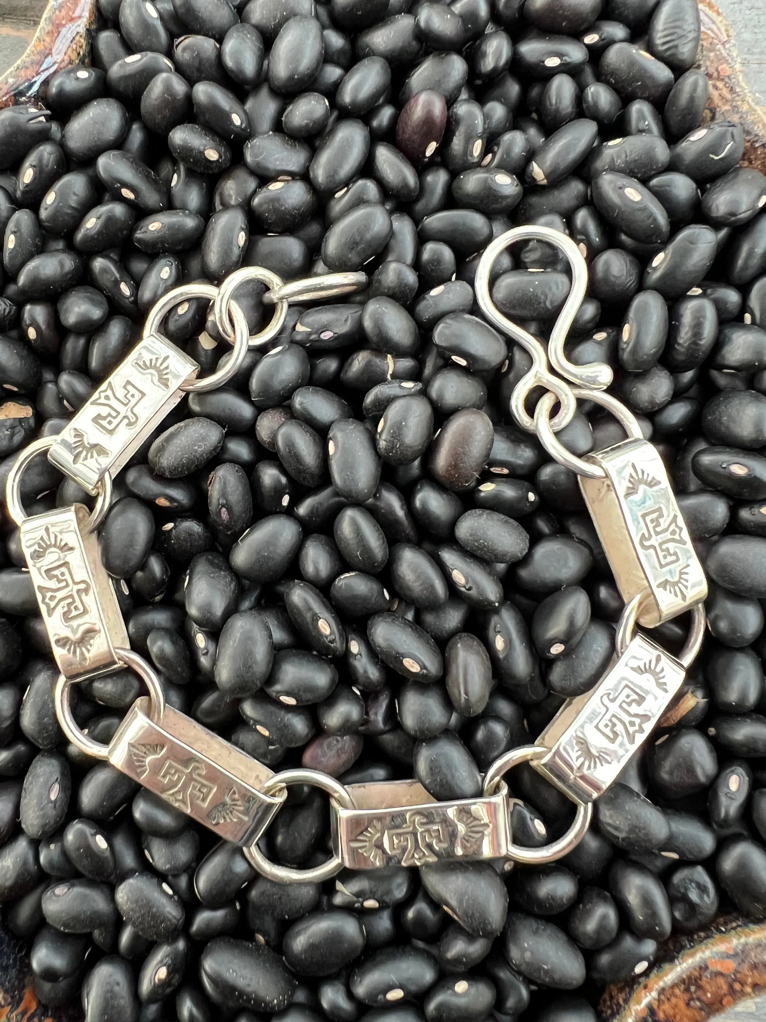 Hand Stamped Link Bracelet