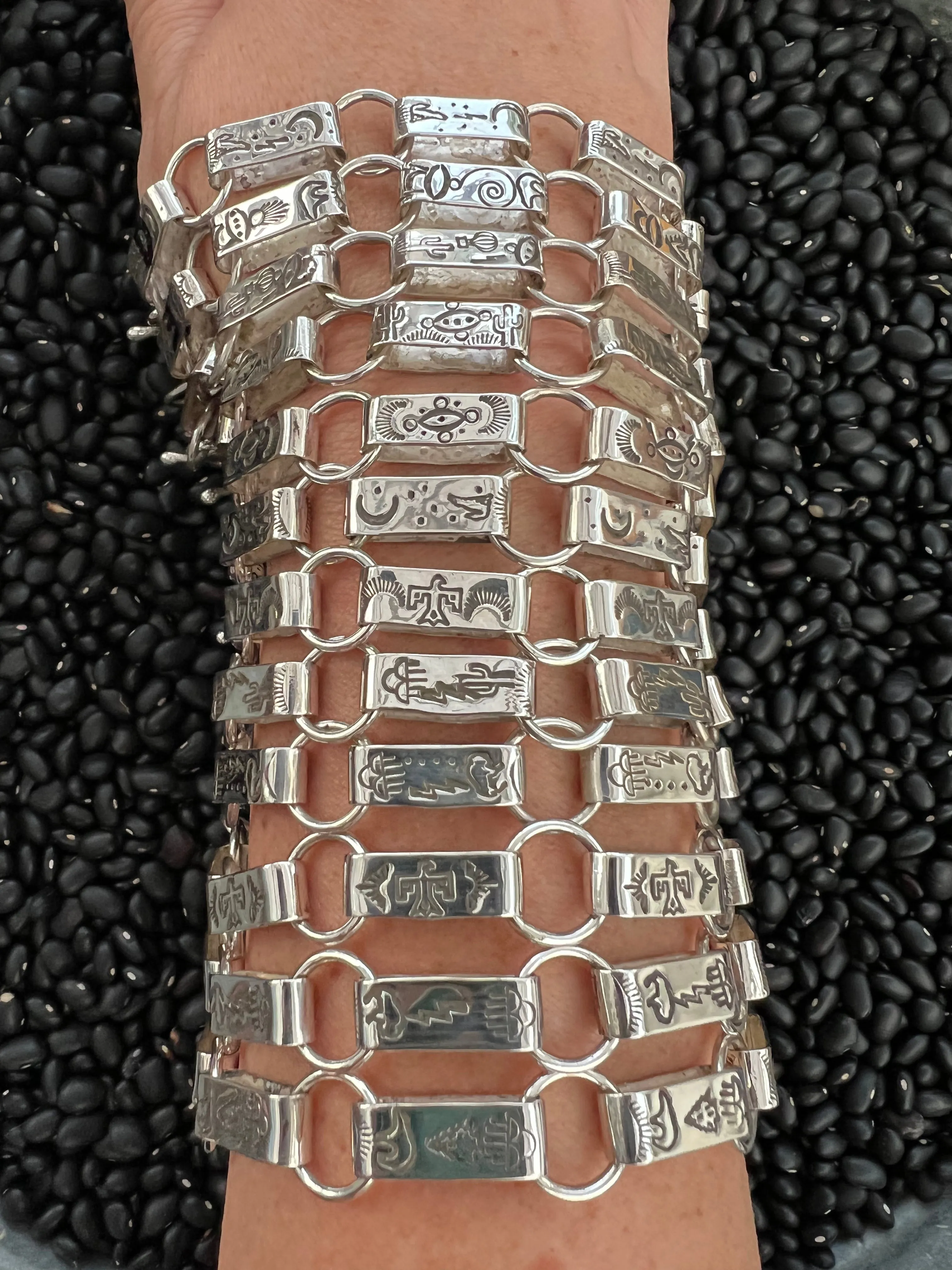 Hand Stamped Link Bracelet