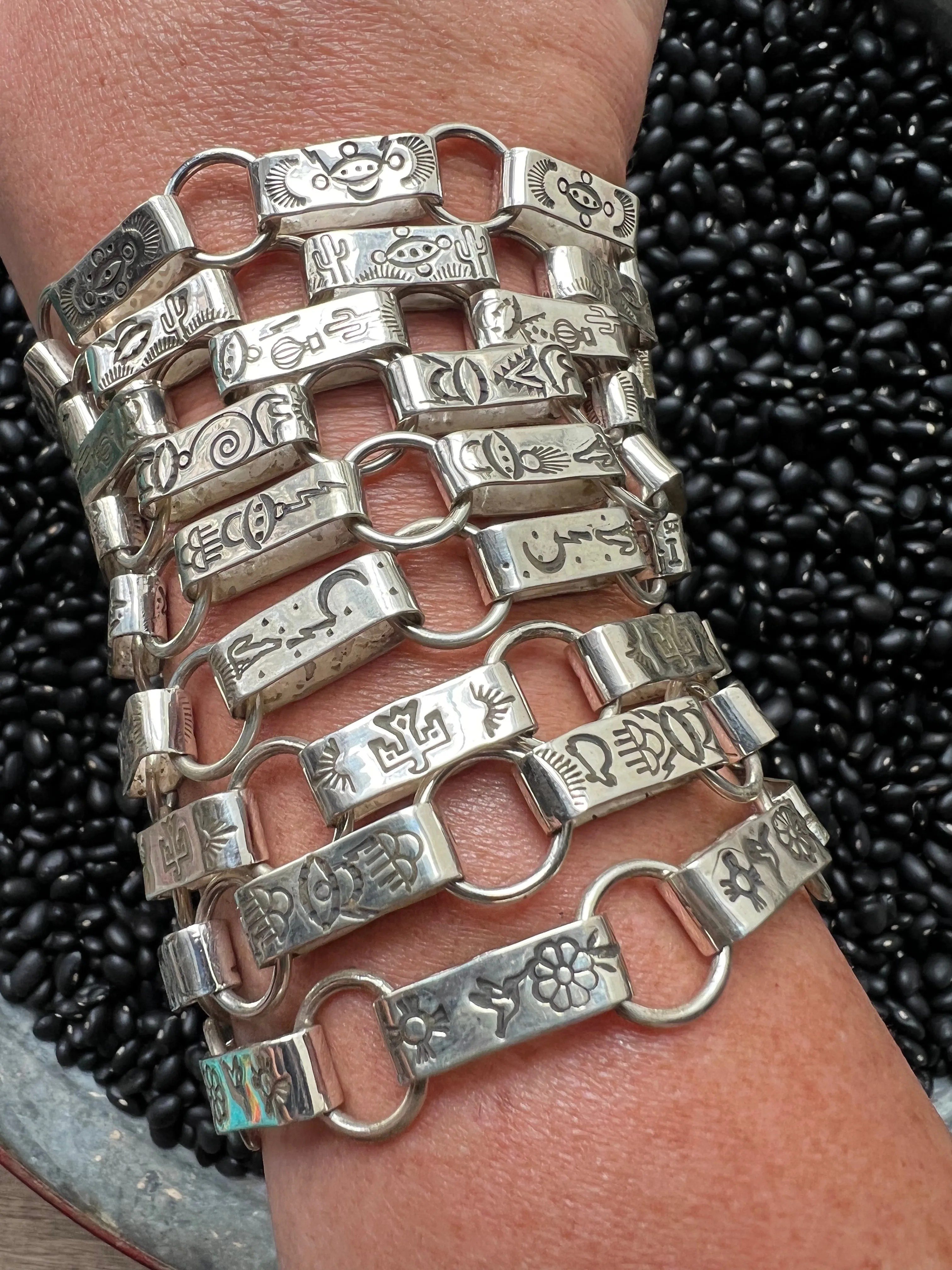 Hand Stamped Link Bracelet