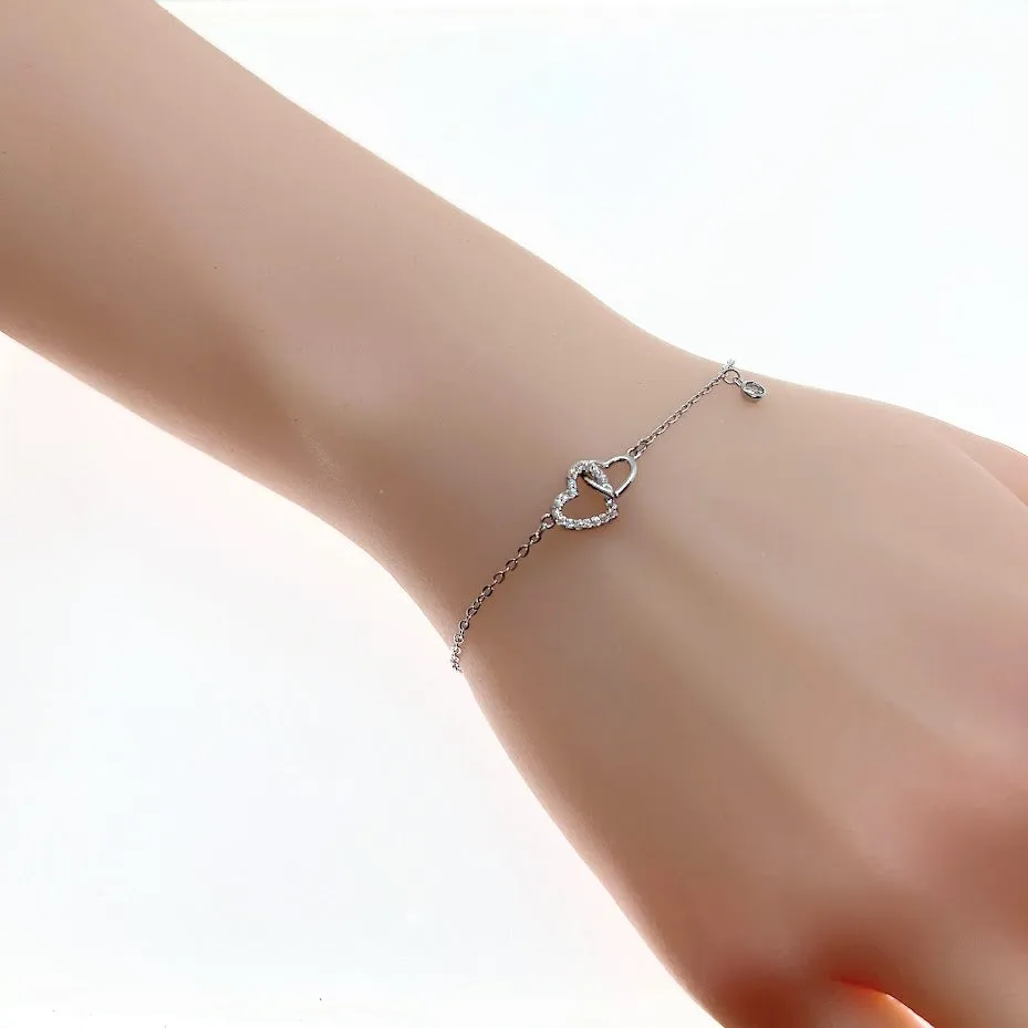 Heart Cubic Zirconia Bracelet