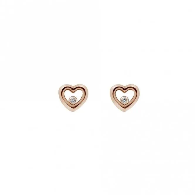 Hot Diamonds Anais Rose Gold Plated Encase Earrings AE014