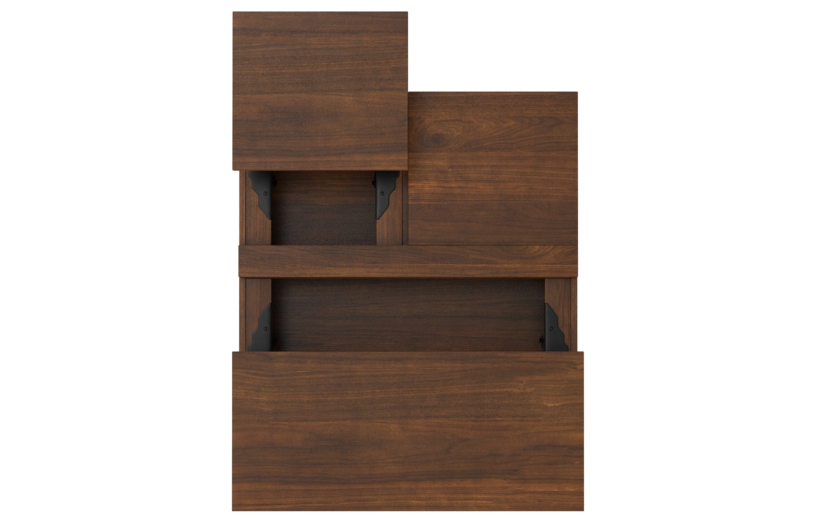 Hunter Lift Top Square Coffee Table in Walnut