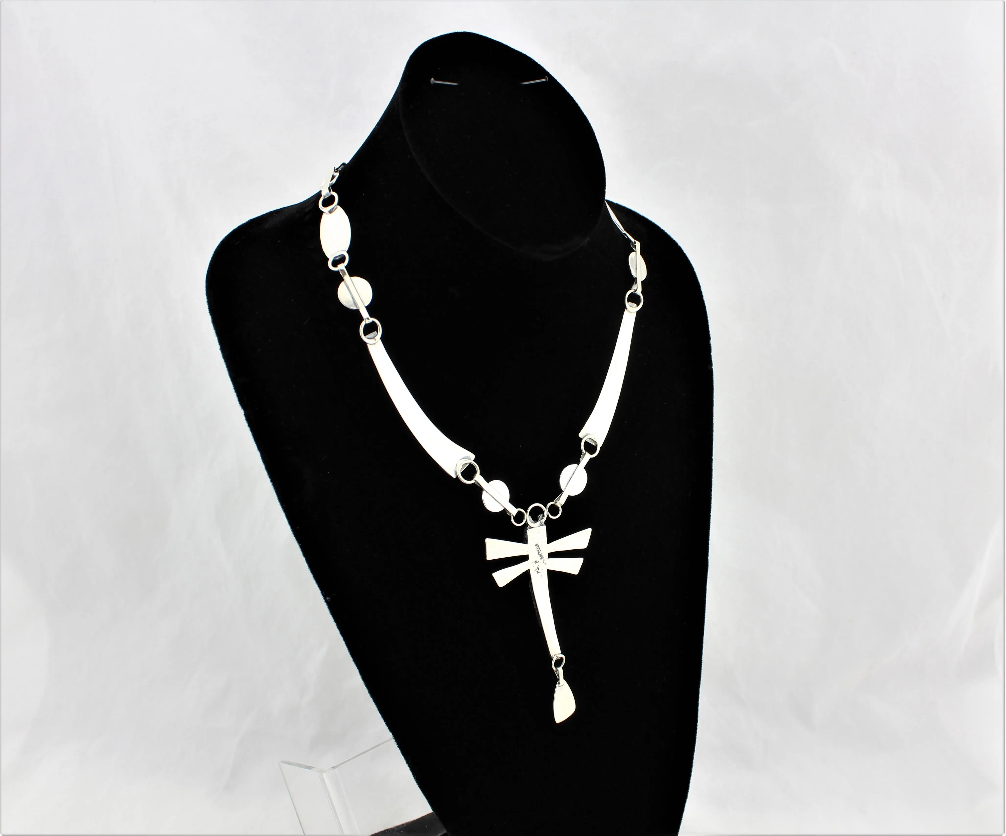 Jack Tom Sterling Silver Dragonfly Necklace and Earrings