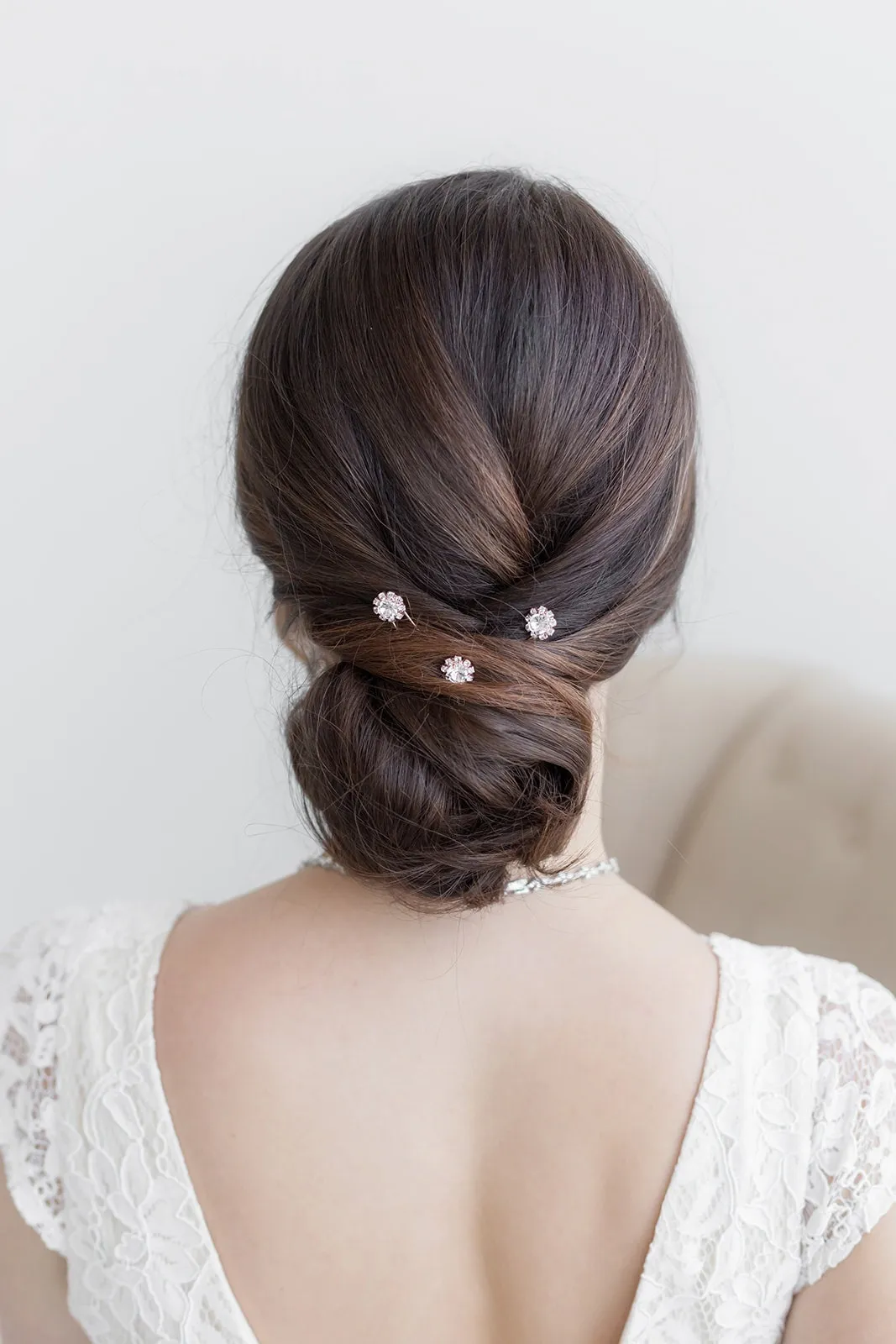 Karina Crystal Flower Hairpin Set of 3