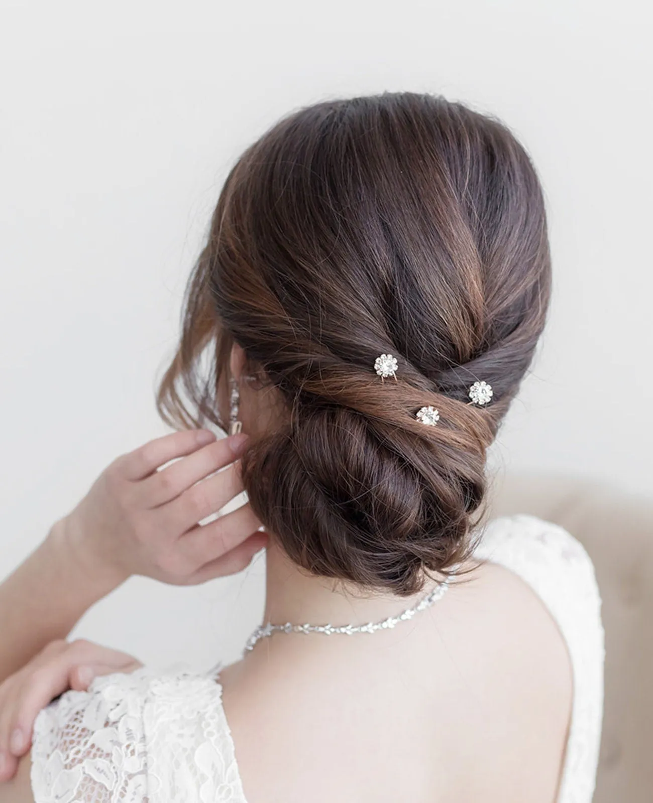 Karina Crystal Flower Hairpin Set of 3
