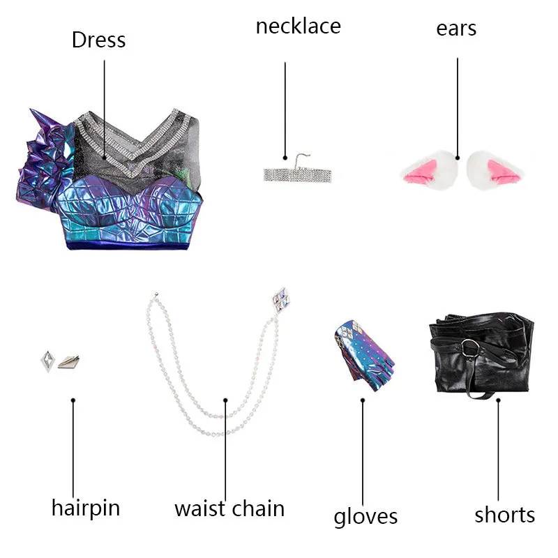 KDA Ahri Cosplay League of Legends LOL Costume Playing Song Cosplay Suit
