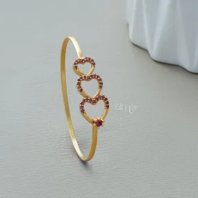 KF1011351 - Gold Plated AD Stone Openable Bangle