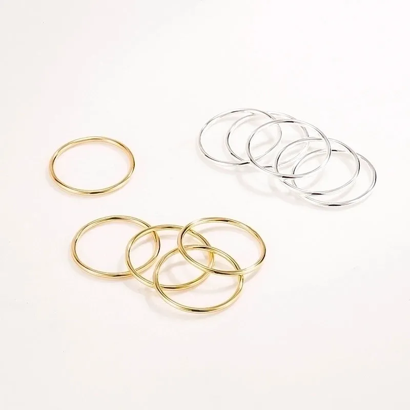 Korean Style S925 Sterling Silver Coil Ring For Women Simple Bracelet Simple Fashion Ins Light Luxury Internet Celebrity Fine Index Finger Tail Ring Ring
