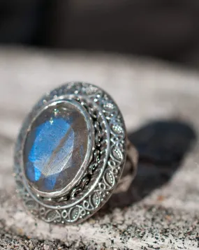 Labradorite Ring ~ Sterling Silver 925