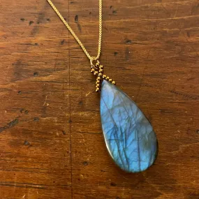 Labradorite Teardrop Pendant