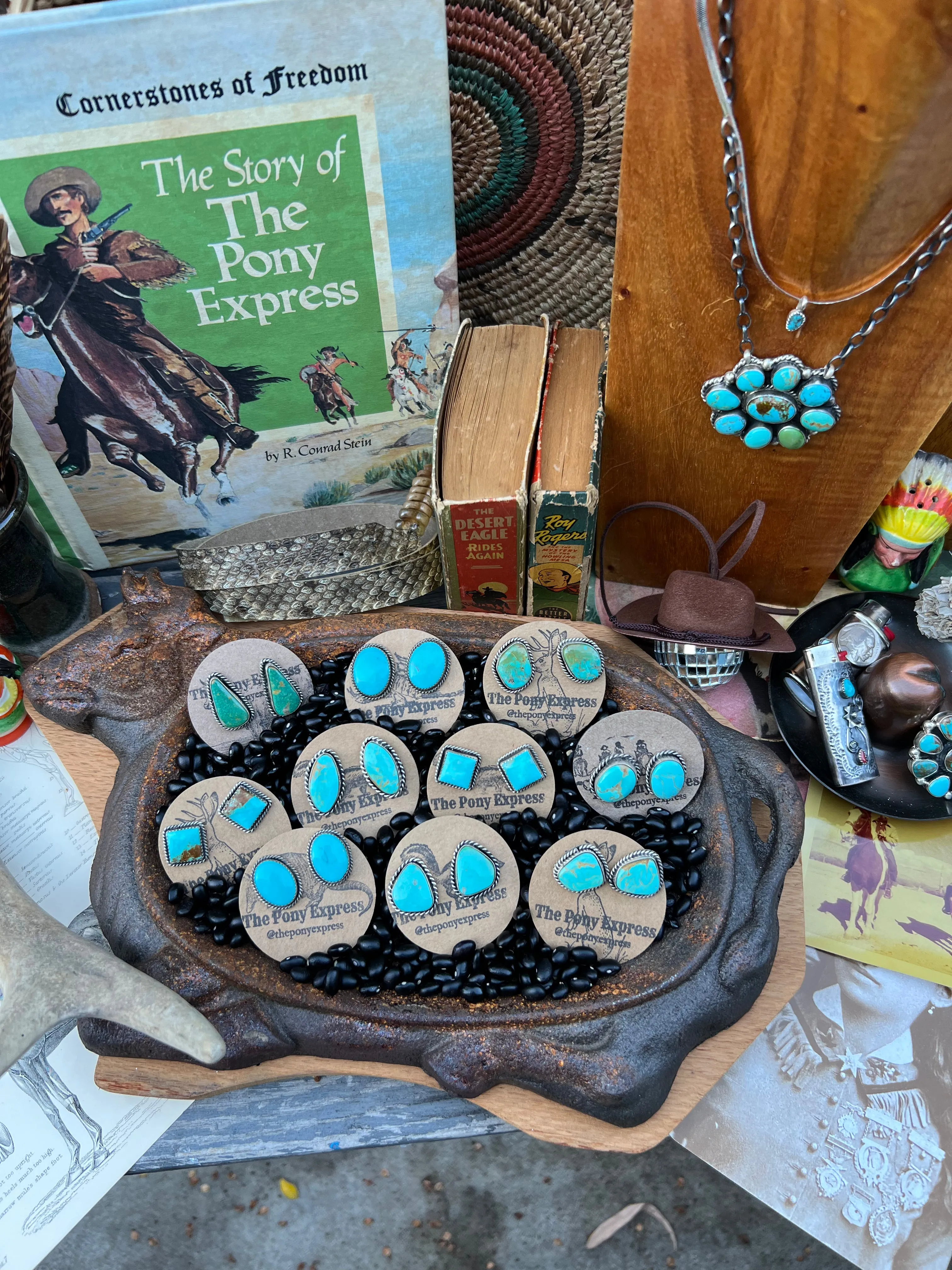 Large Turquoise Studs