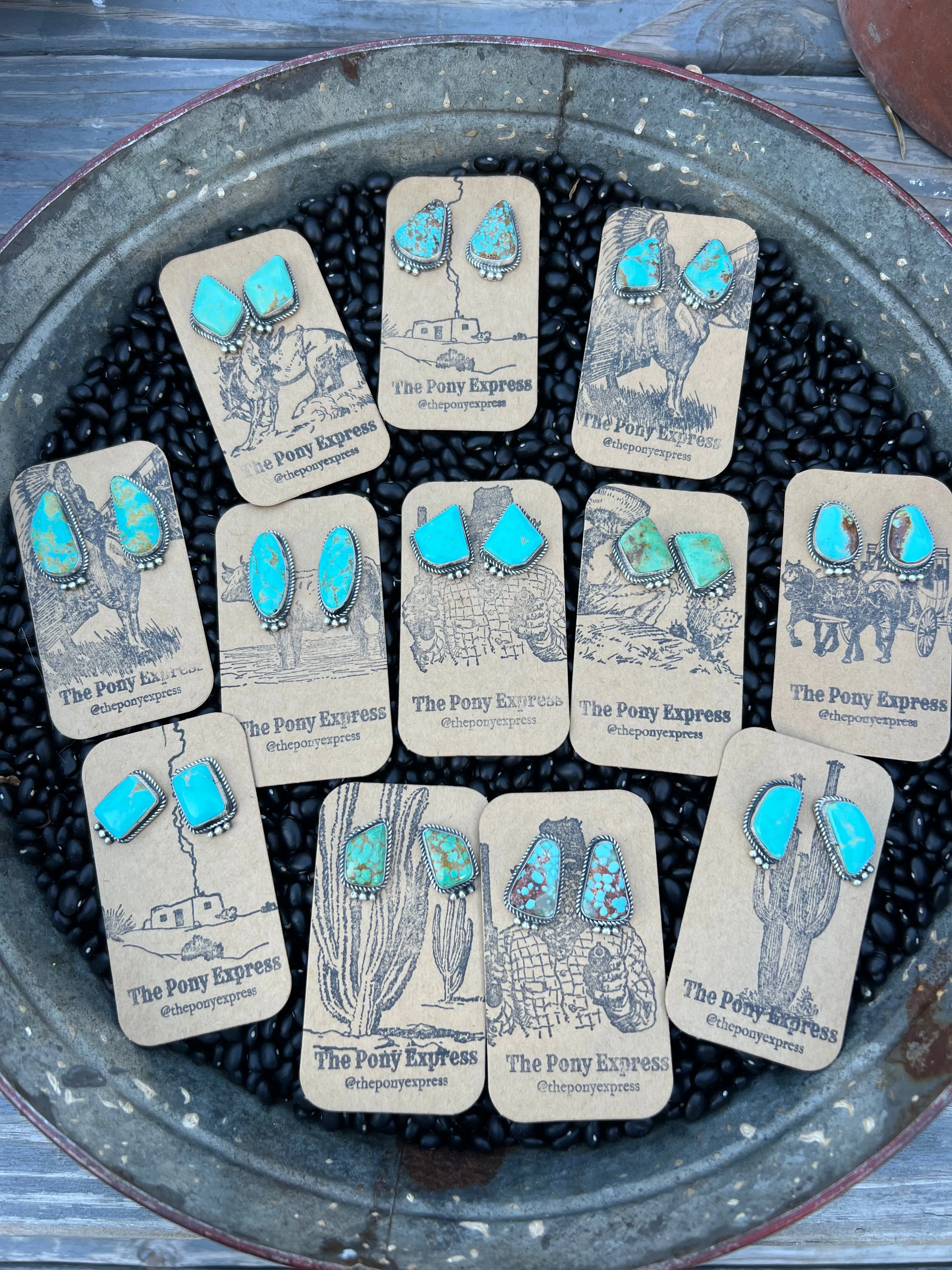 Large Turquoise Studs